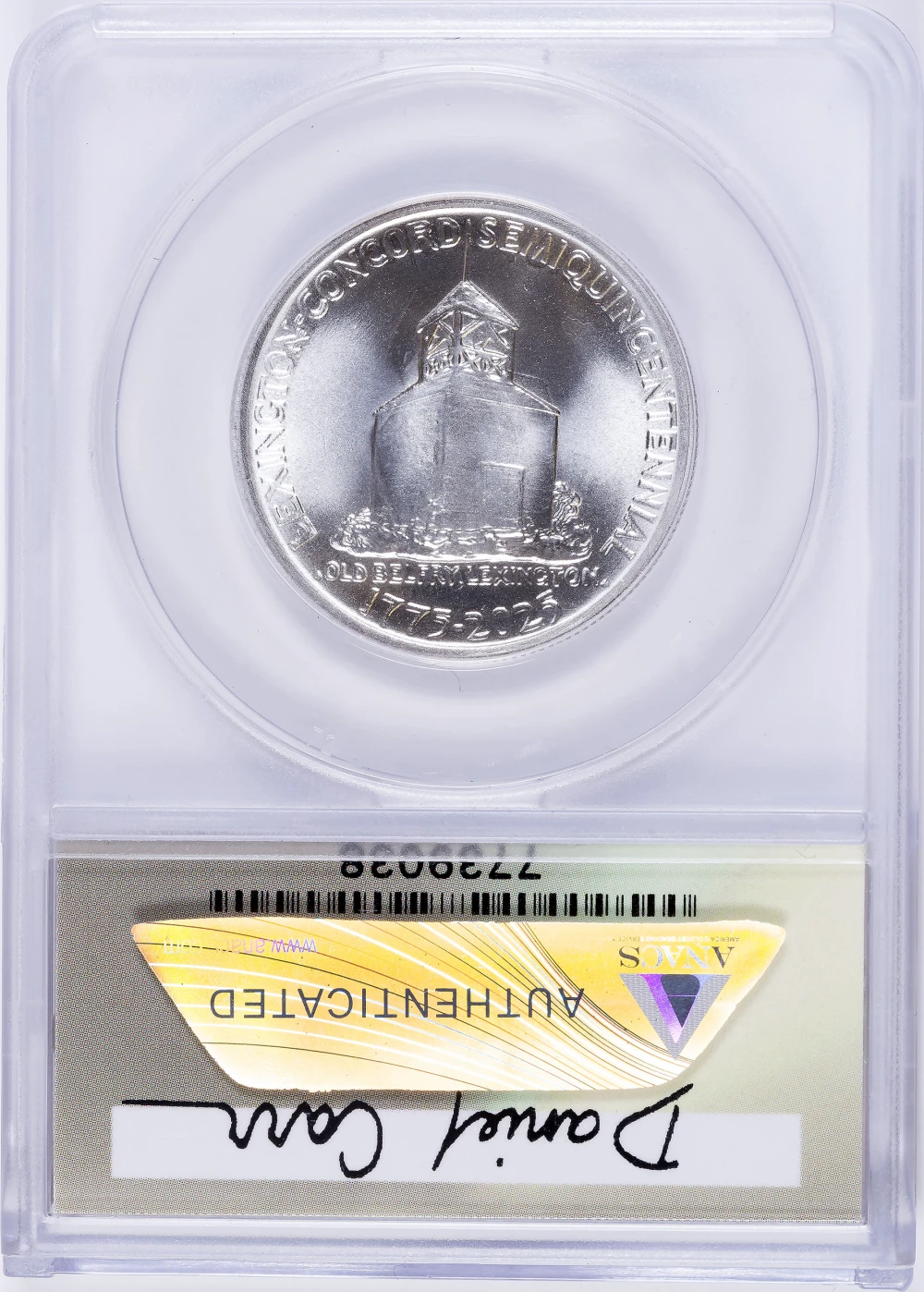 ANACS MS-70 2025 Lexington Half Overstrike