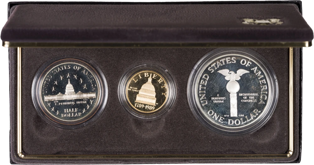 Proof 1989 Congressional 3 Piece Set