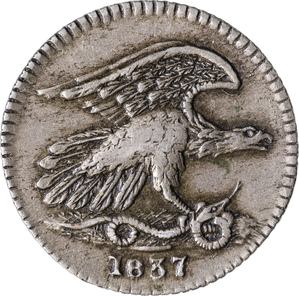 EF-40+ 1837 Feuchtwanger Cent