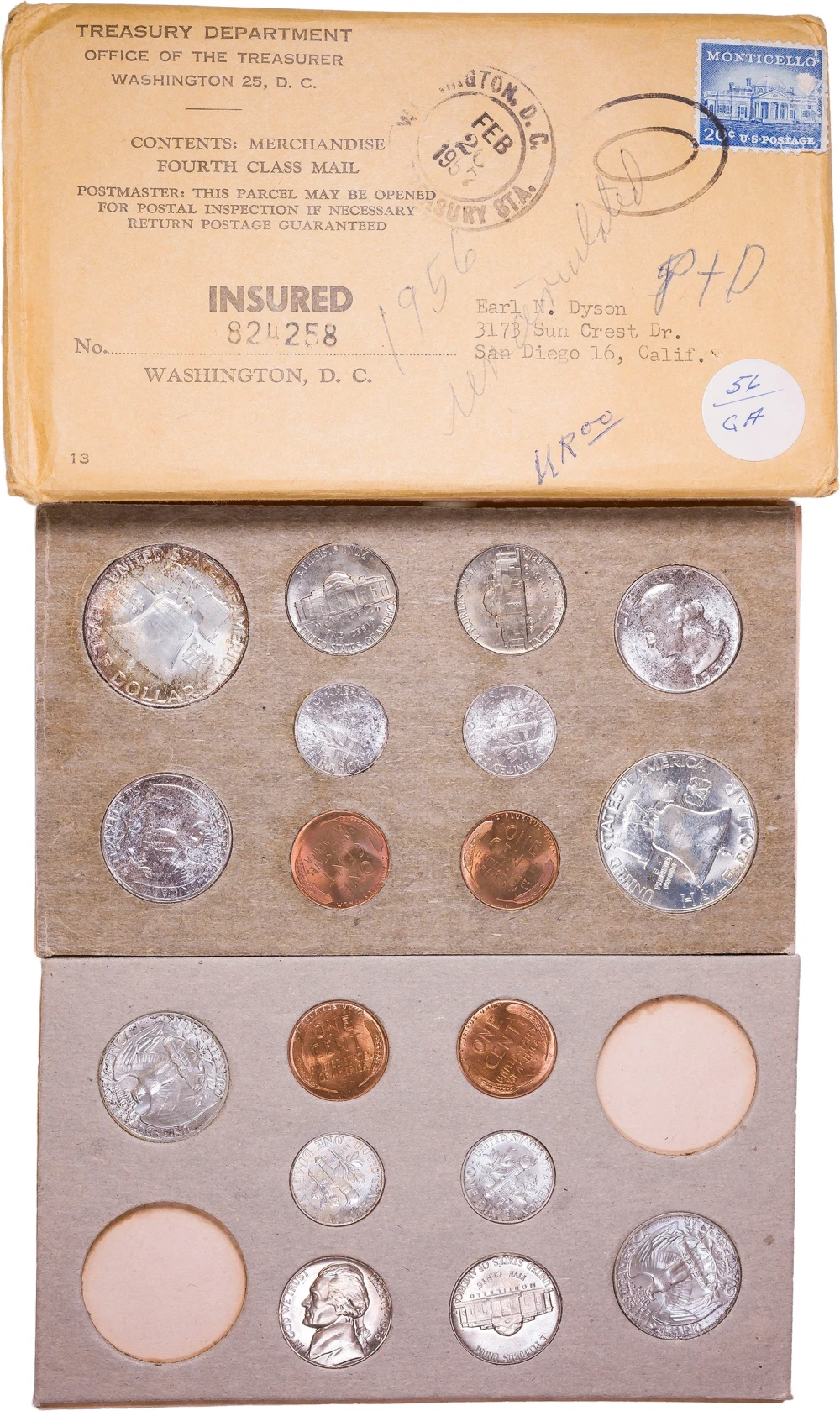Gem Original 1956 Mint Set