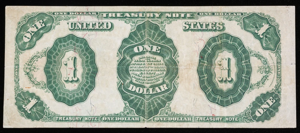 VF+ 1891 Treasury Note $1