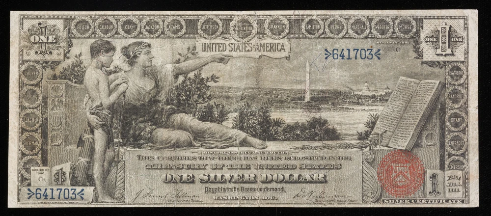 VF+-30 1896 $1 Educational