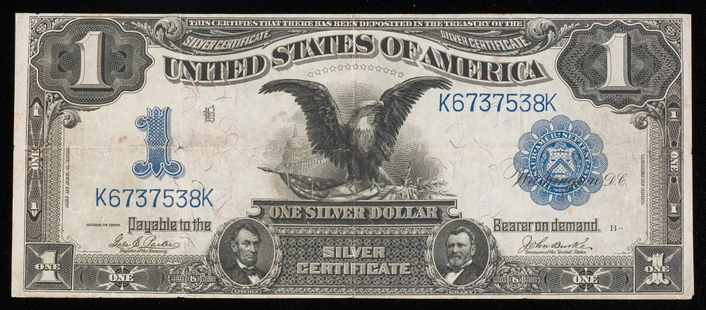 Strong VF 1899 Black Eagle $1
