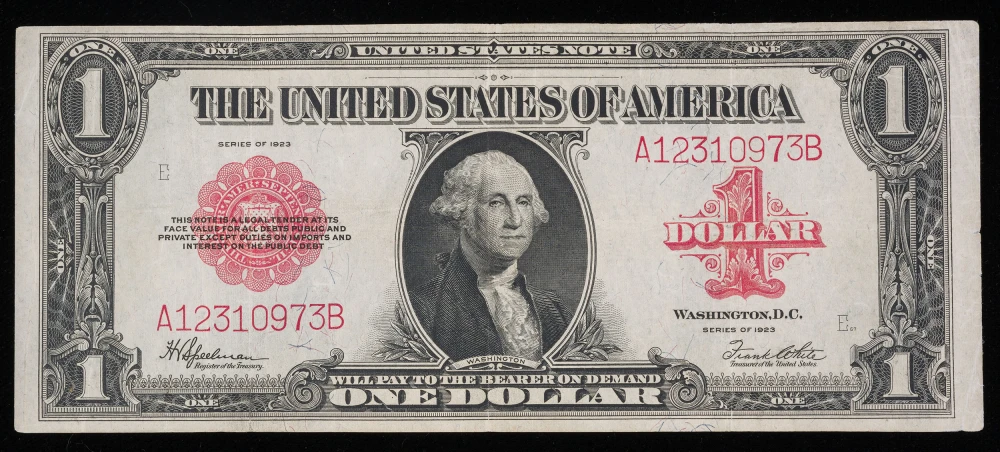 EF 1923 $1 U.S. Note