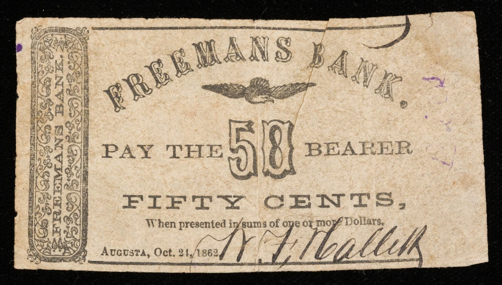 Unlisted F-VF 1862 August Maine 50 Cents