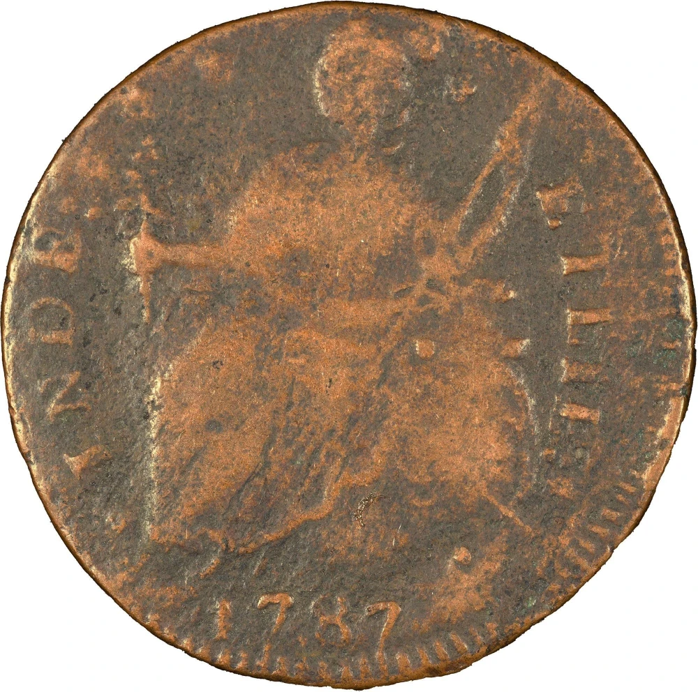 VF Details 1787 Connecticut Cent