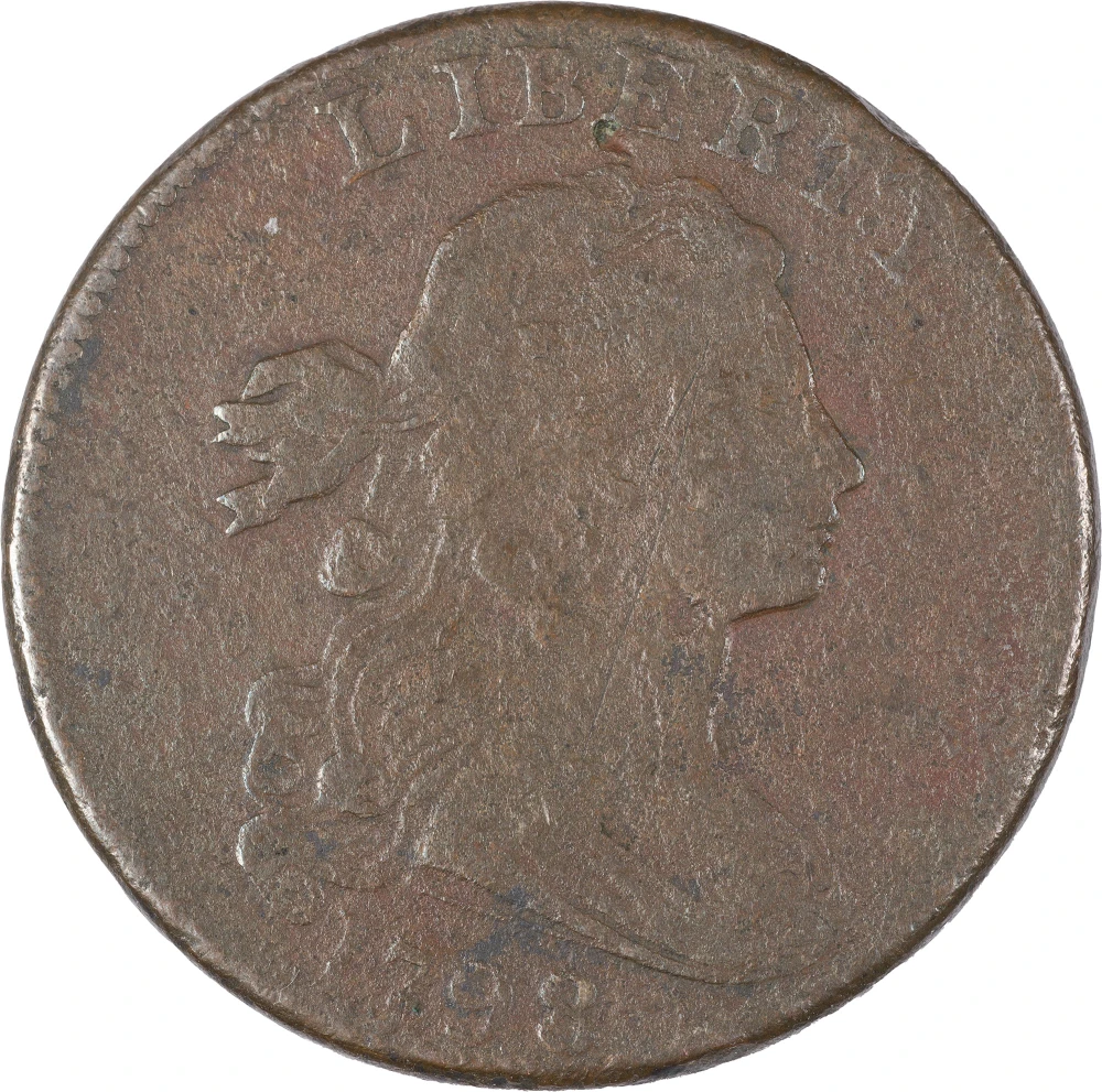 VF Details 1798 Large Cent