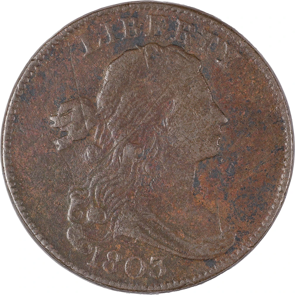 VF Details 1803 Large Cent