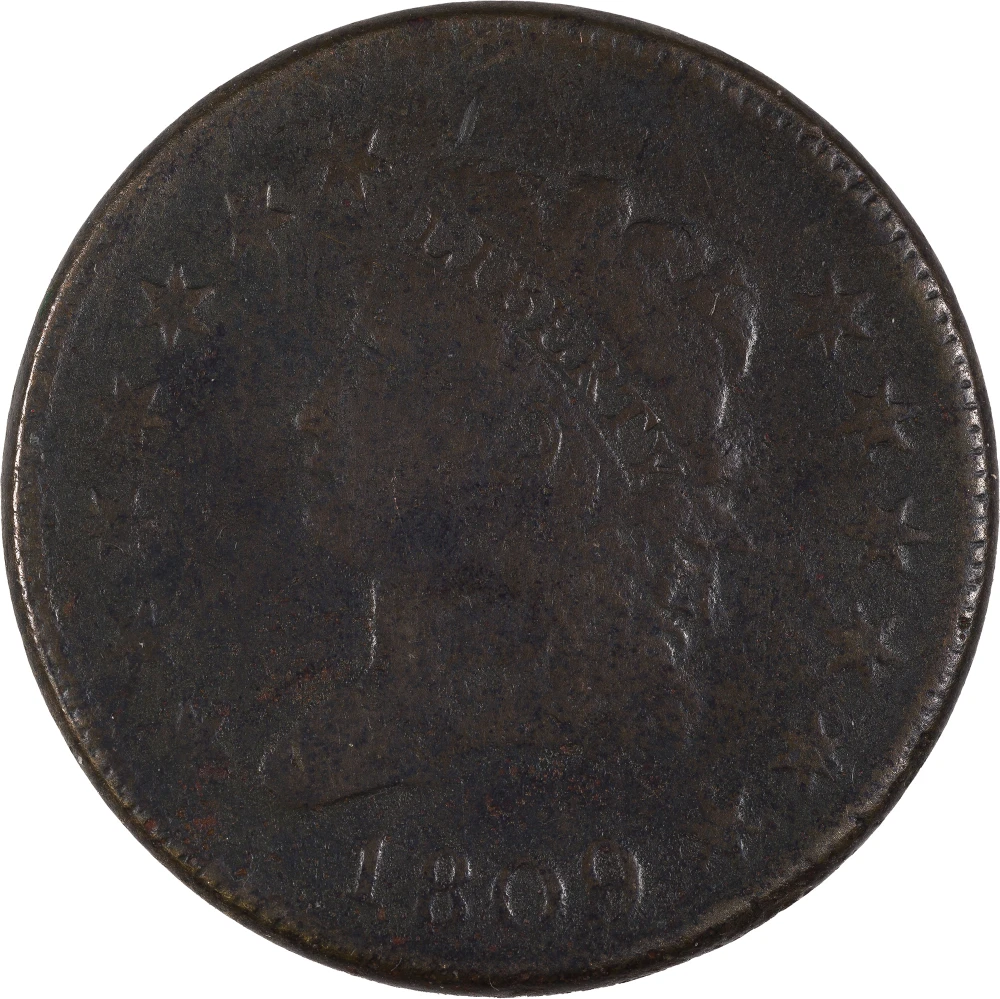 VF Details 1809 Large Cent