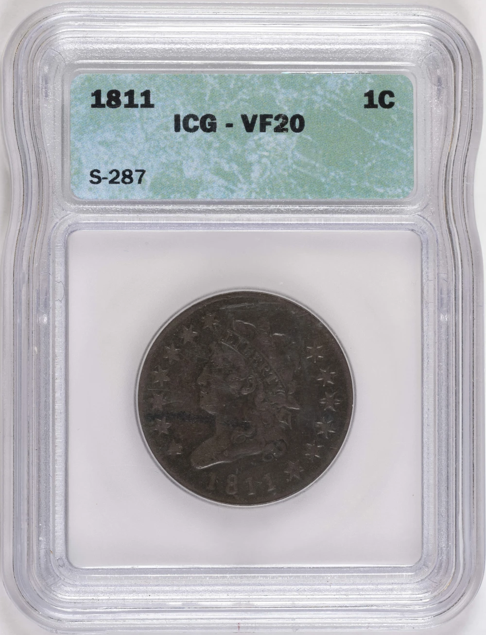 Nice ICG VF-20 1811 Large Cent