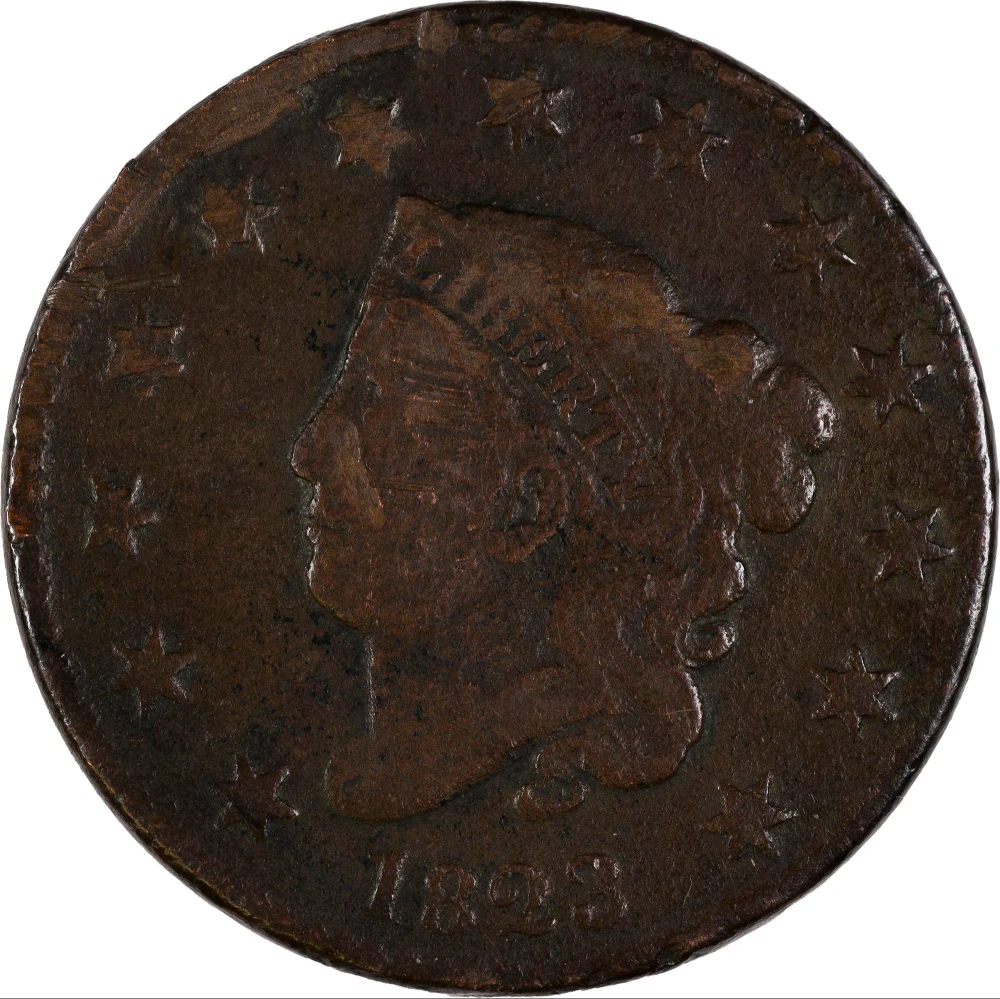 Fine Details 1823 Large Cent