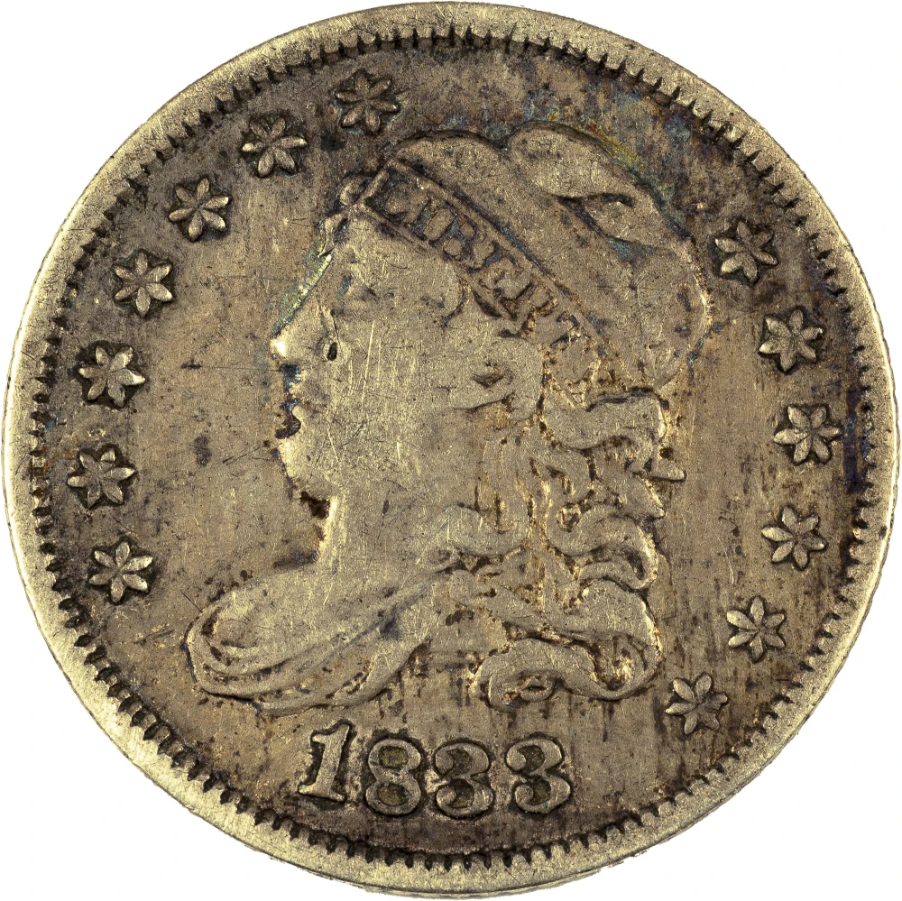 VF-30 1833 Bust Half Dime