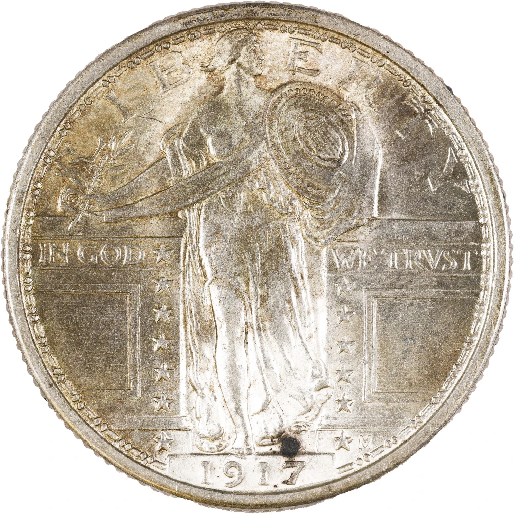 Choice BU-64 FH 1917 TI Standing Quarter