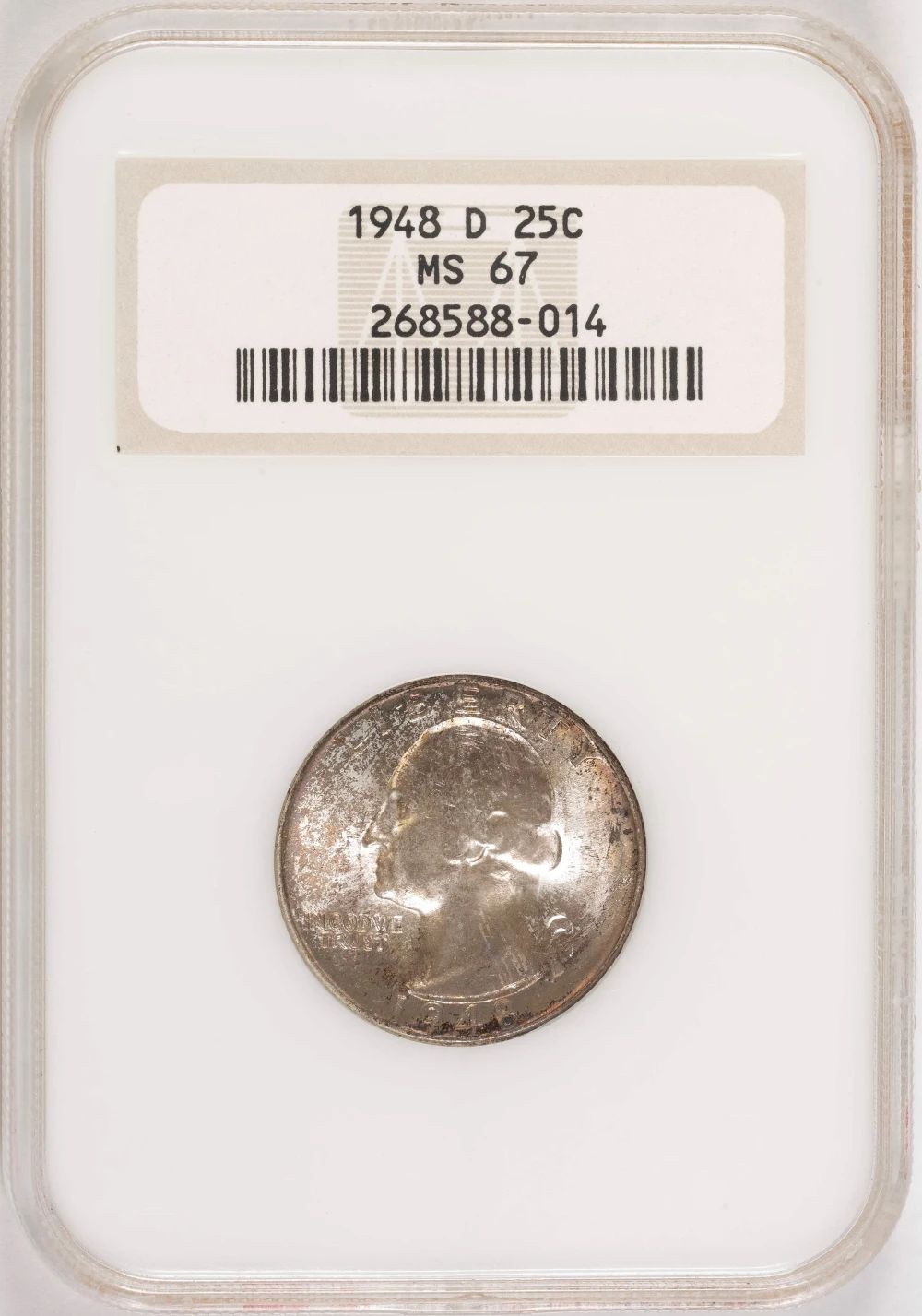 NGC MS-67 1948-D Washington Quarter