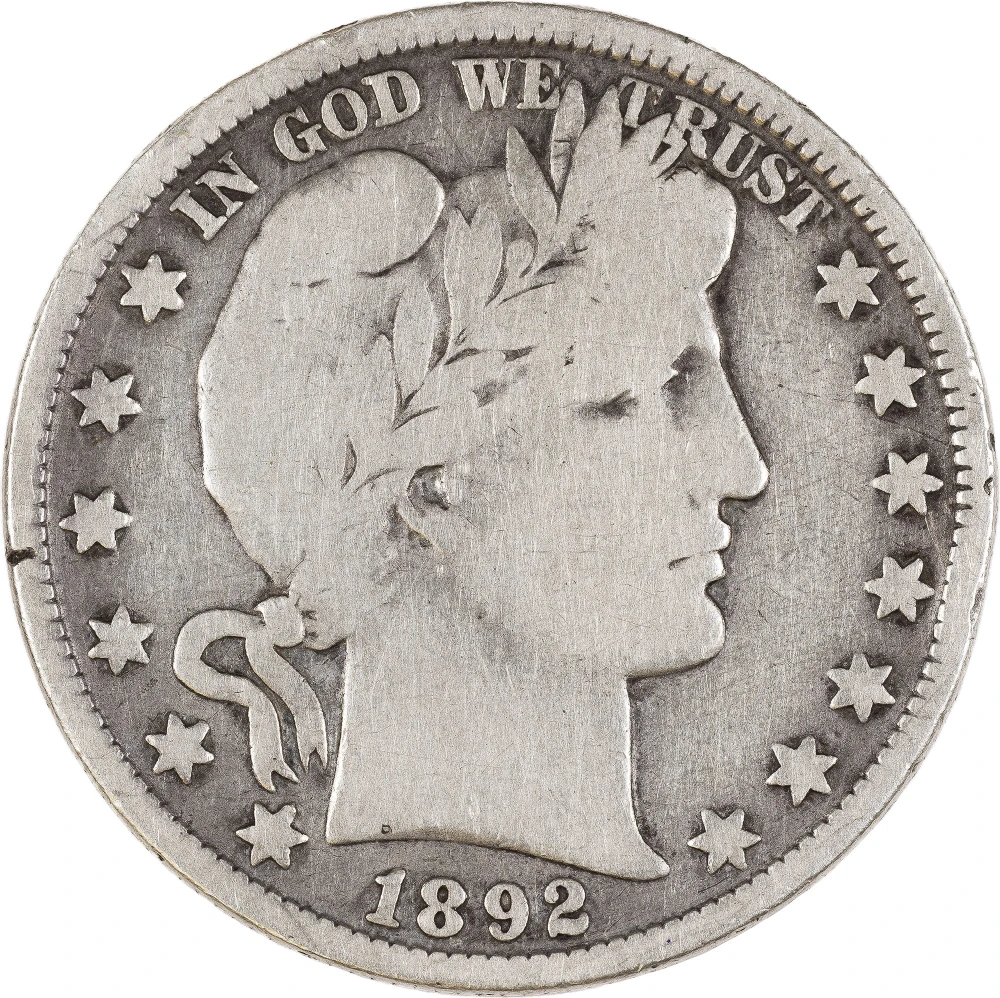 VG-8 1892-O Barber Hald Dollar