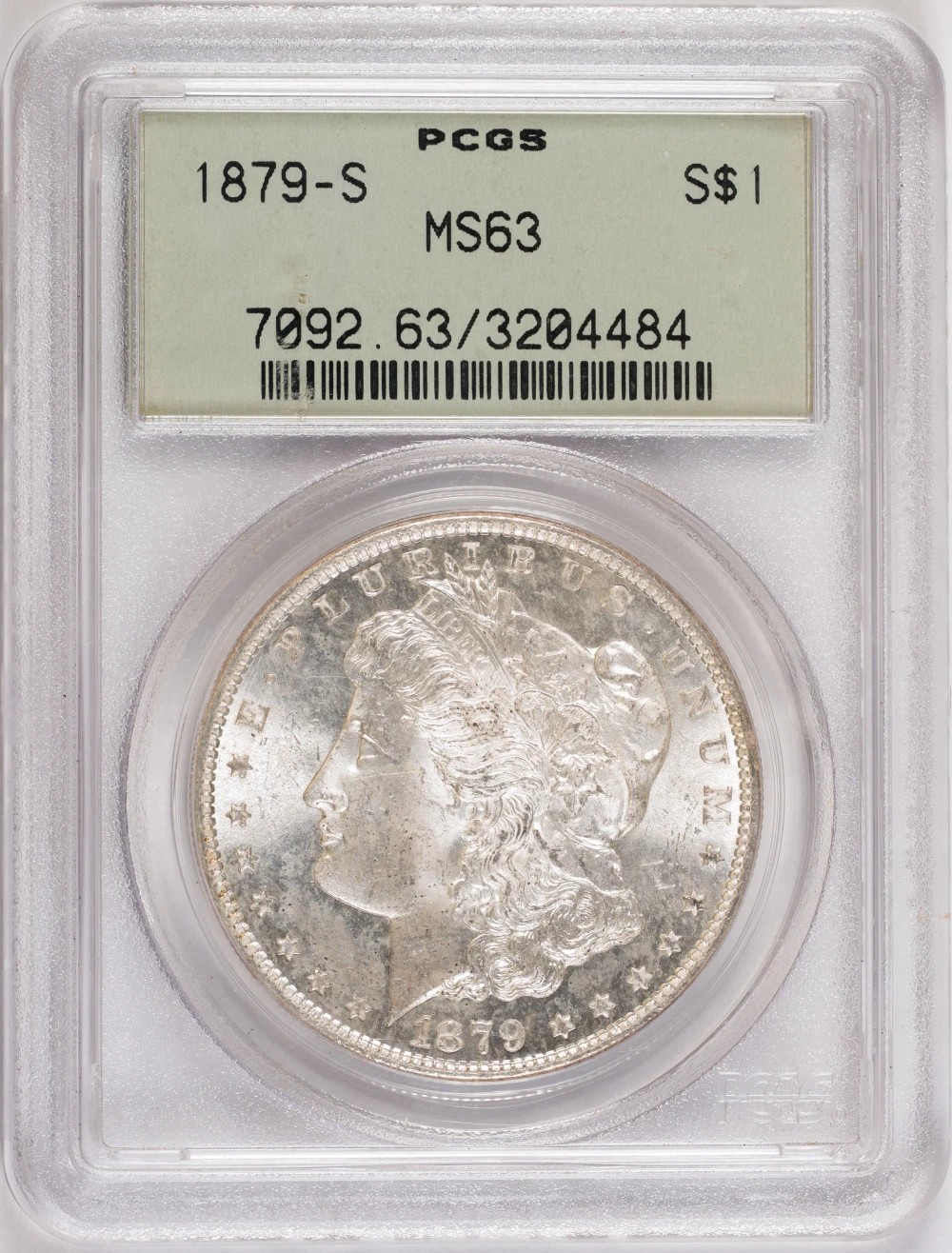 PCGS MS-63 1879-S Morgan Dollar