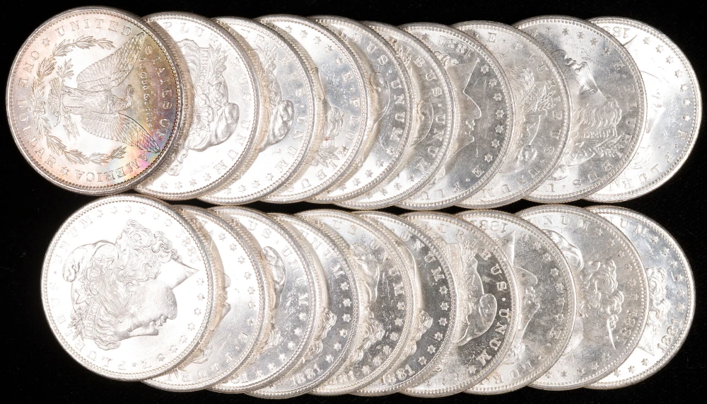 Nice BU Roll of 1881-S Morgan Dollar