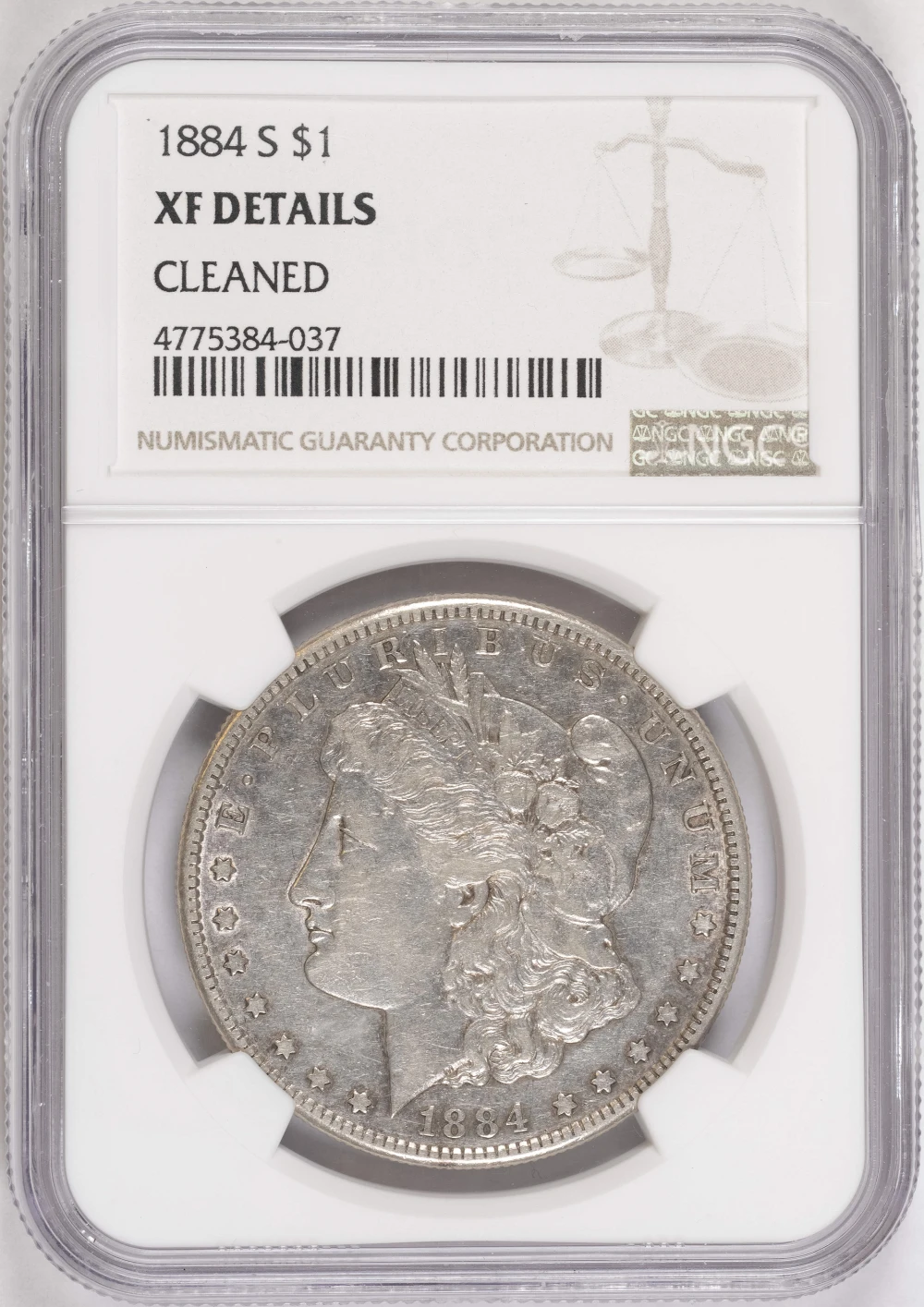 NGC EF Details 1884-S Morgan Dollar
