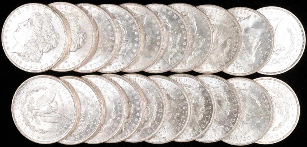 Original BU Roll Of 1888 Morgan Dollars