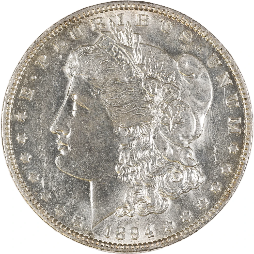 AU-58 Details 1894-O Morgan Dollar