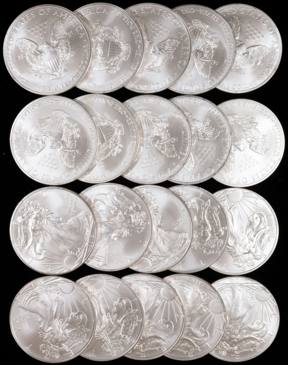 Roll Of 2012 Silver Eagles