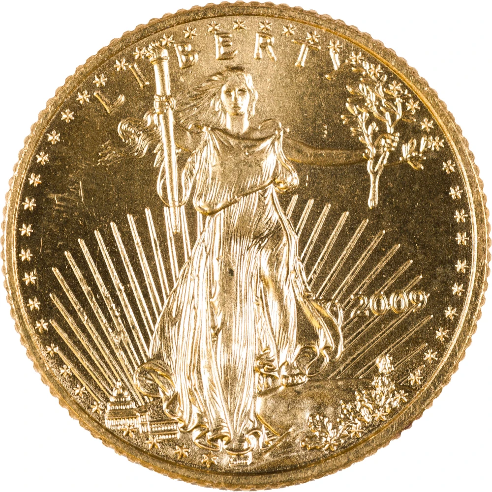 Gem BU 2009 1/10 Ounce Gold Eagle