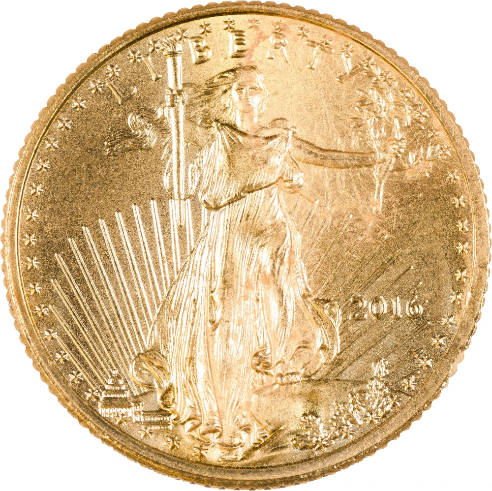 Gem BU 2016 1/10 Ounce Gold Eagle