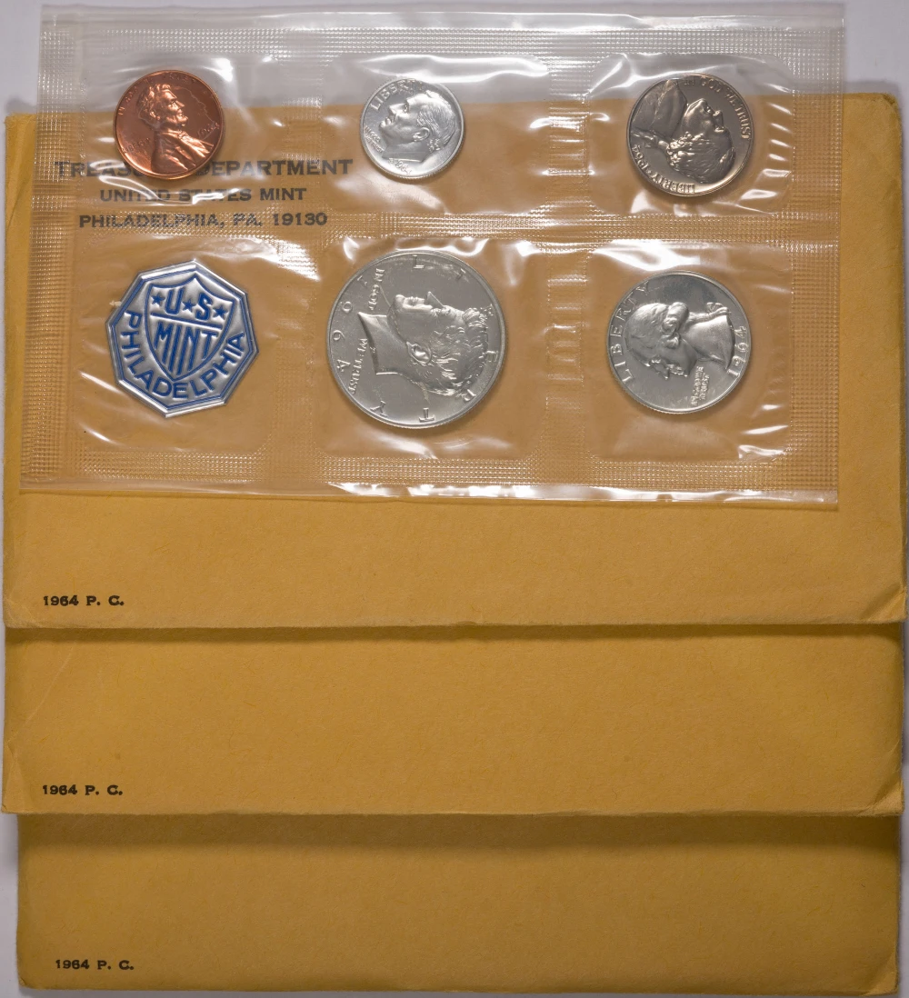 Trio Of 1964 Accent Hair Half Dollar Proof Sets