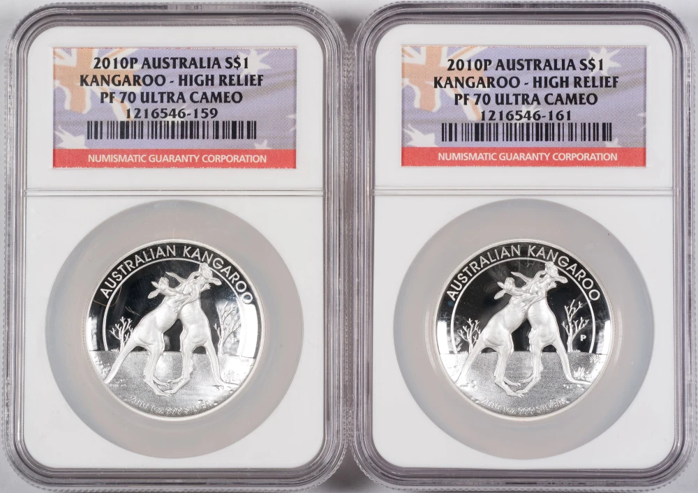 Australia. NGC PF-70 UC HR 2010 Kangaroo Duo