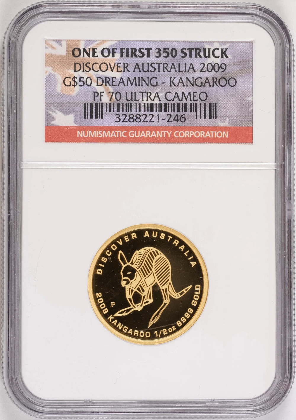 Australia. NGC PF-70 UC 1/2 Ounce Gold Kangaroo