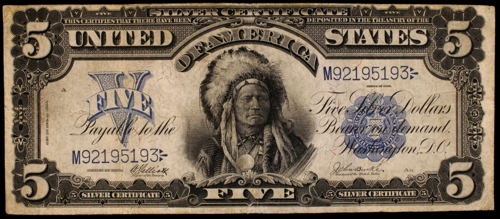 VF 1899 $5 Chief Silver Certificate