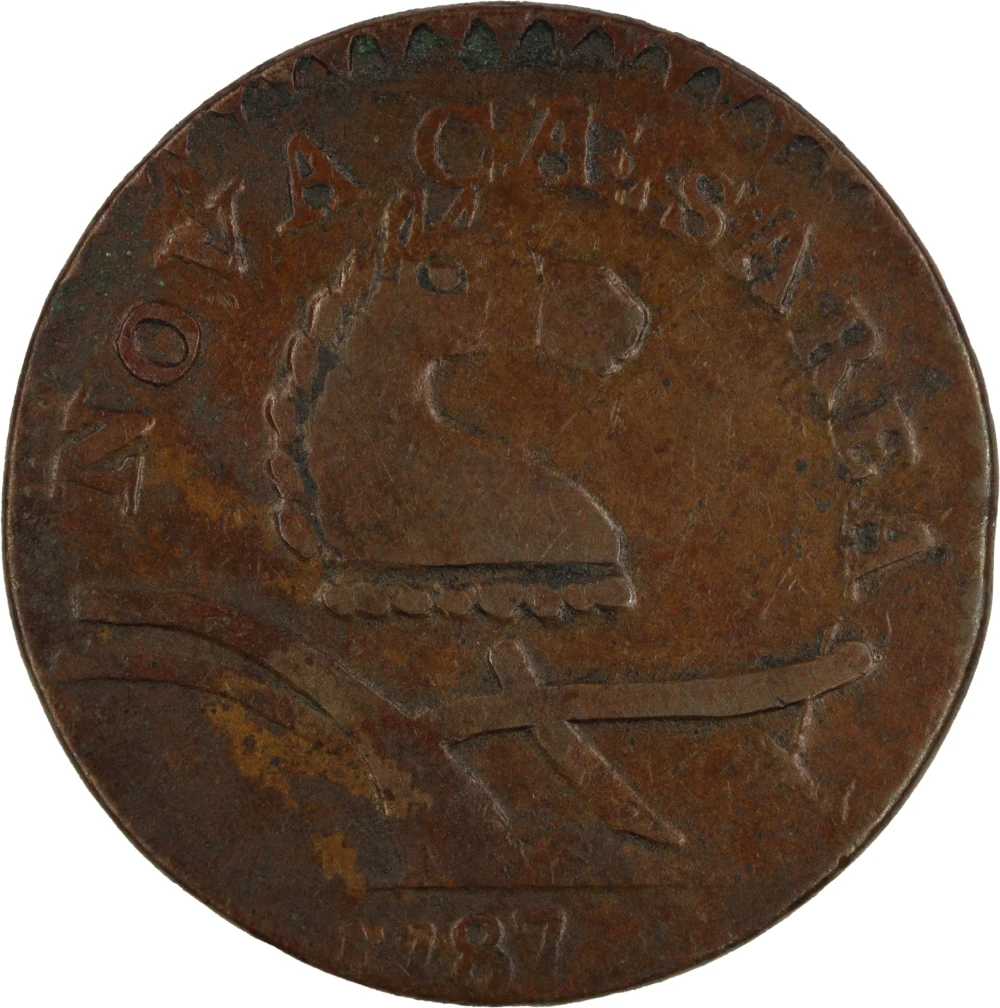 EF Details 1787 Camel Head New Jersey Cent