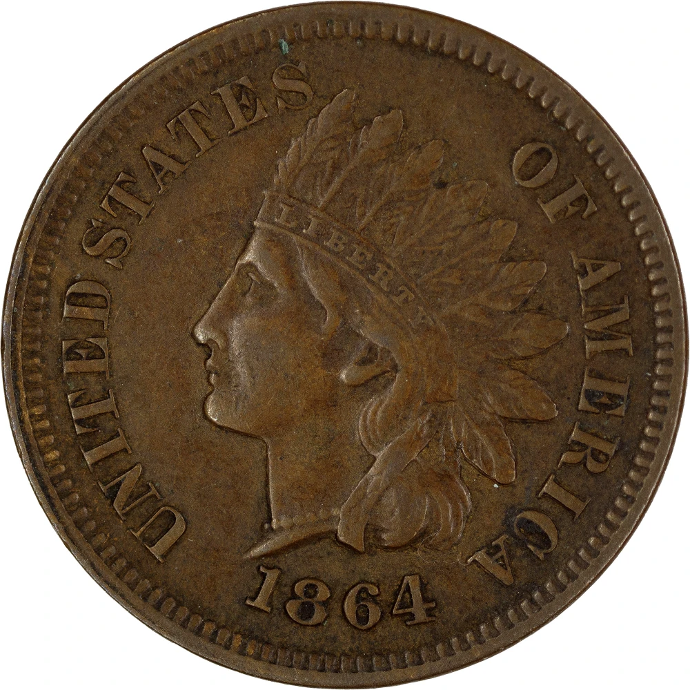 A 2nd EF-40 1864-L Indian Cent
