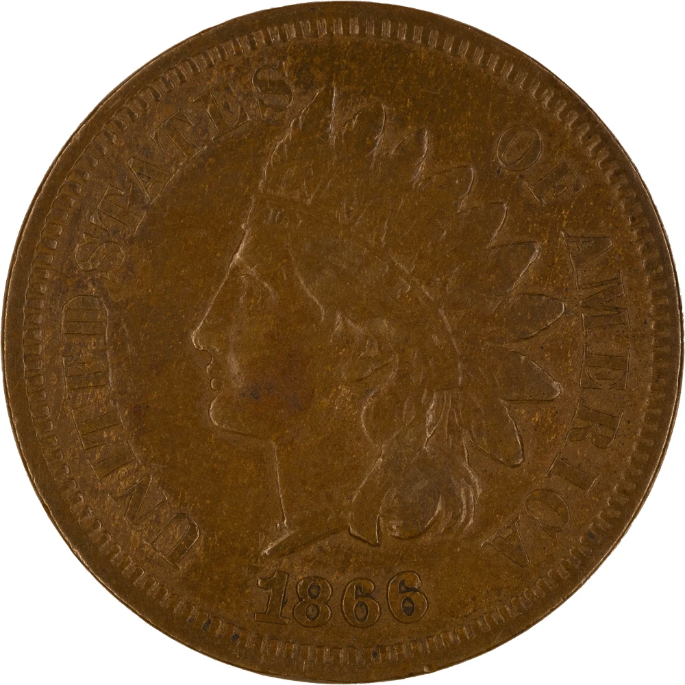 VF-20 1866 Indian Cent