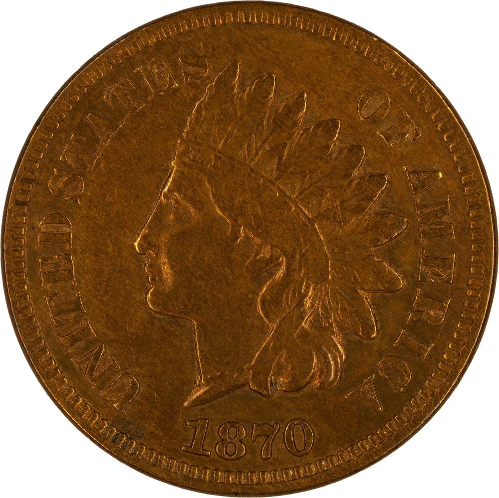 VF Details 1870 Indian Cent