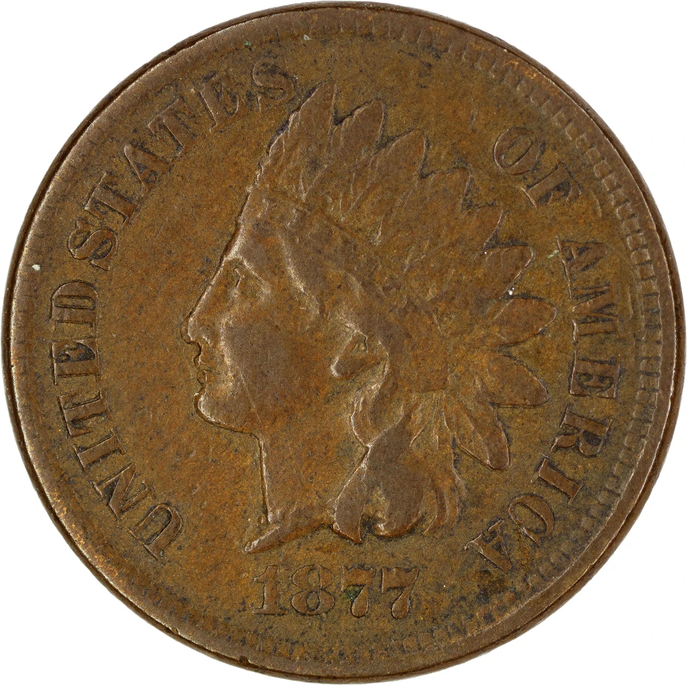 Choice VF to EF 1877 Indian Cent
