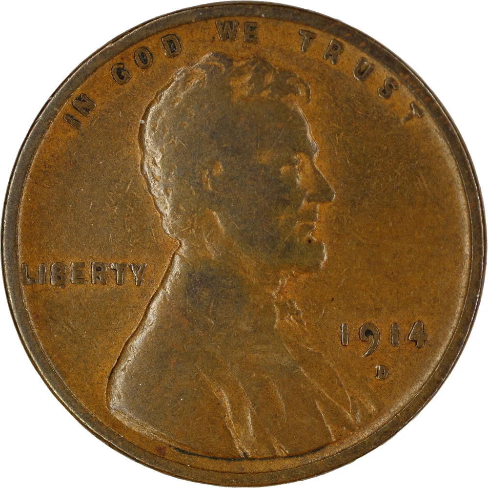 Fine-12 1914-D Lincoln Cent