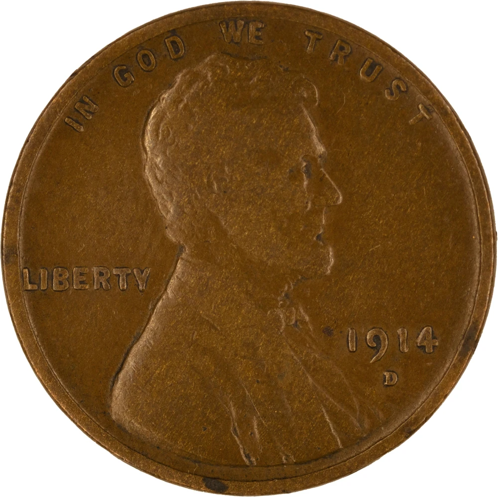 F-12 1914-D Lincoln Cent