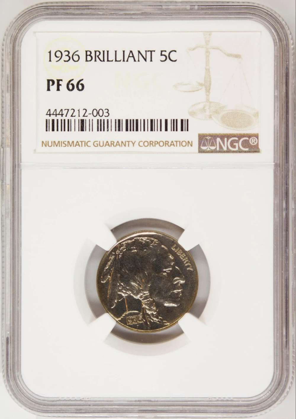 NGC Proof-66 1936 Buffalo Nickel