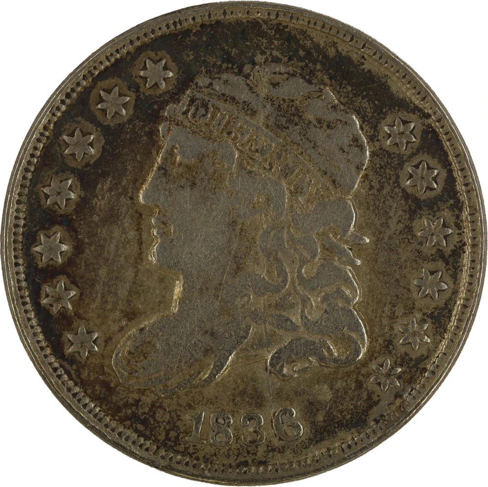 VF-20 1836 Capped Bust Half Dime