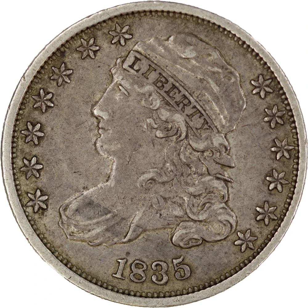 Choice EF-45 1835 Bust Dime