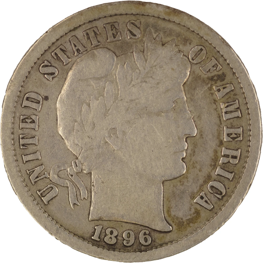 F-12 1896-S Barber Dime