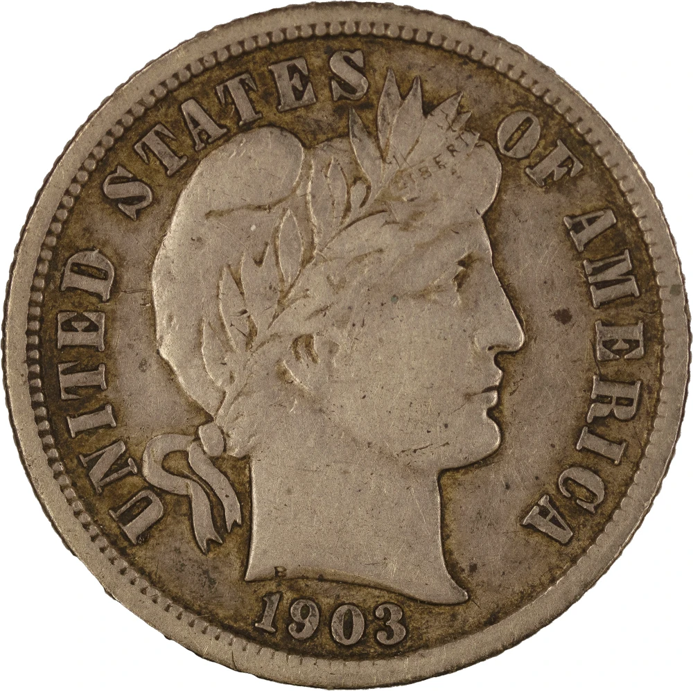 VF/EF-35 1903-S Barber Dime