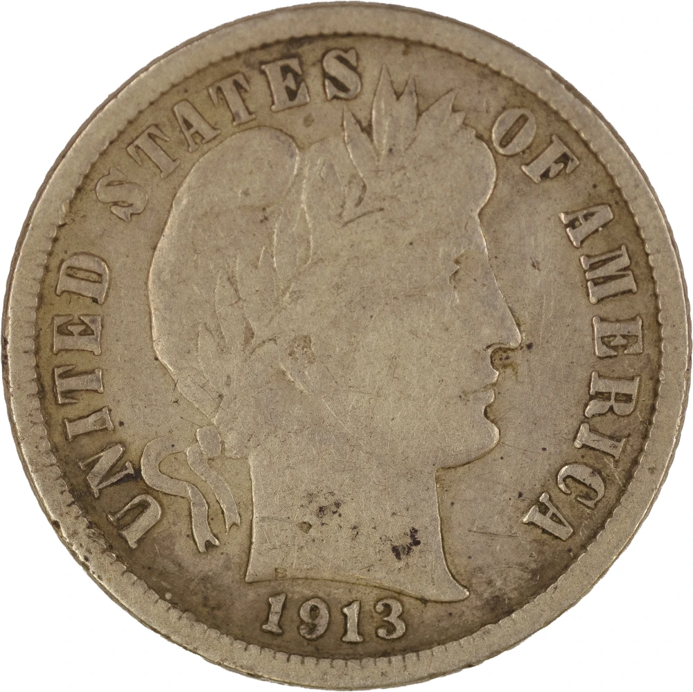 VF-20 1913-S Barber Dime