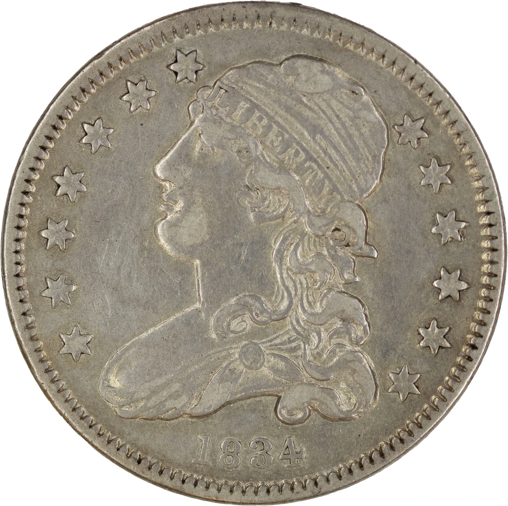 AU-50 1834 Quarter