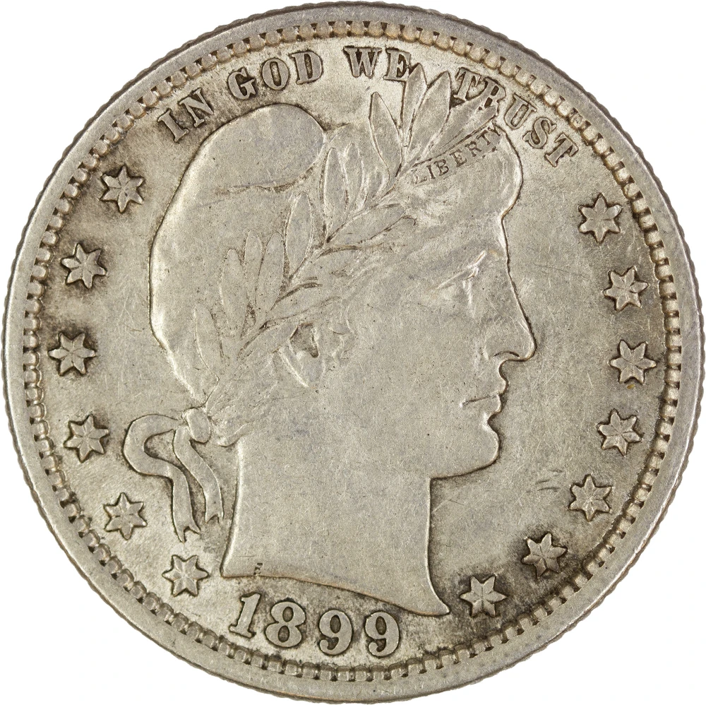 AU-50 1899 Quarter