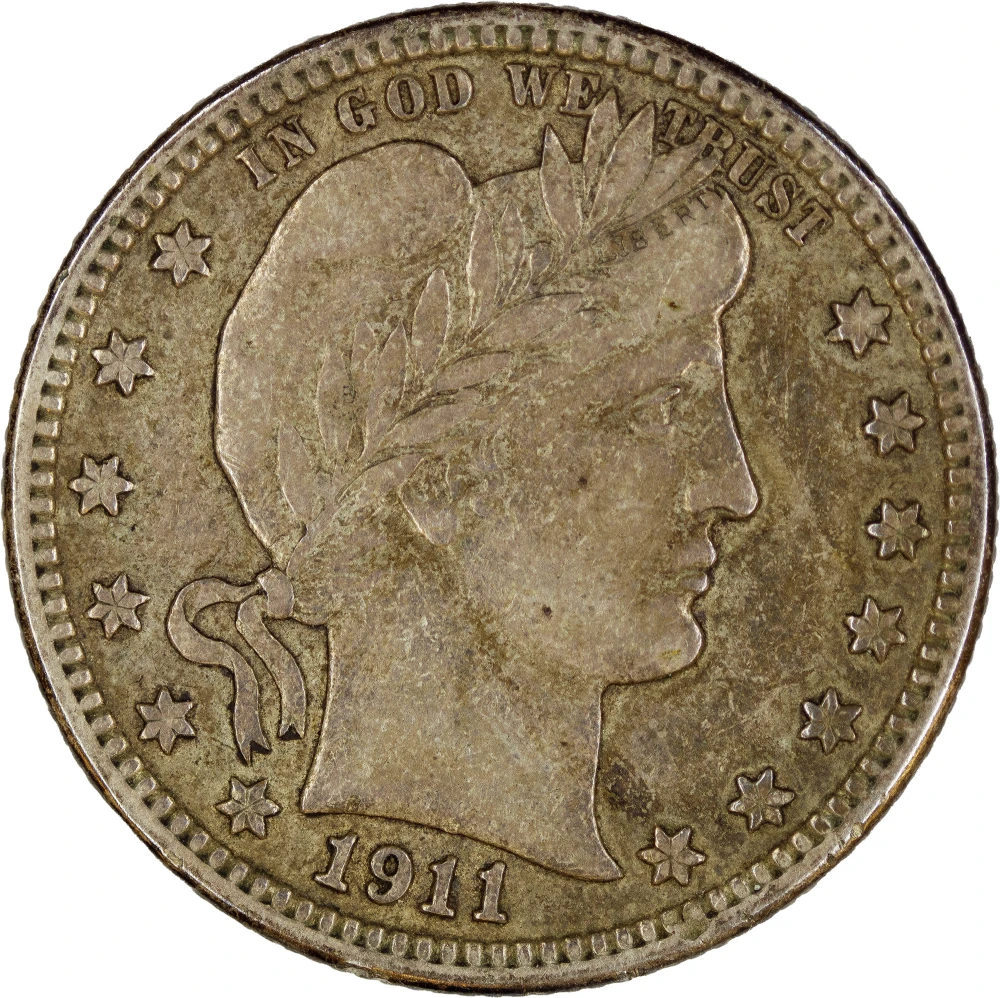 EF-40 1911-S Quarter
