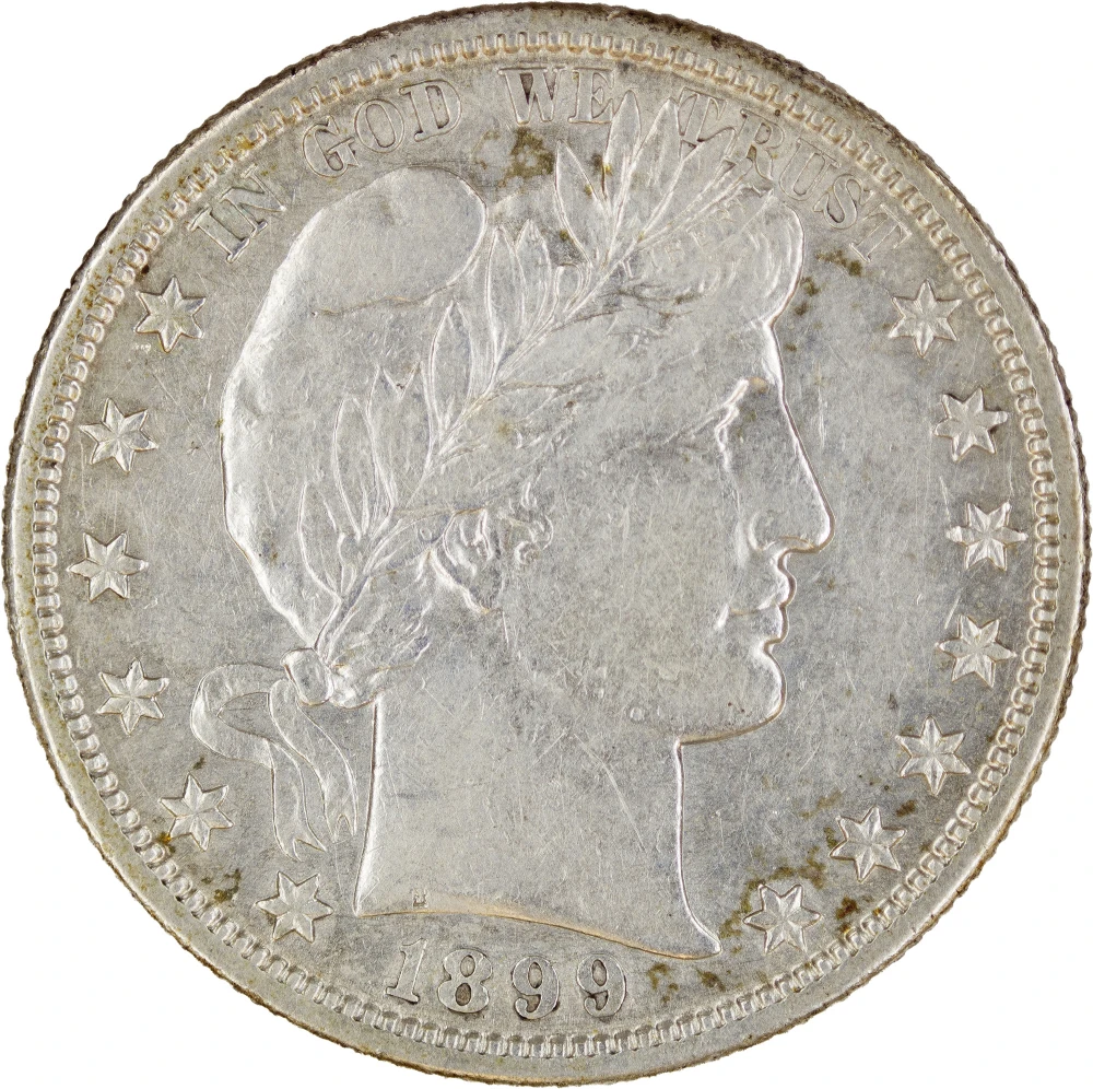 AU-50 Details 1899-S Half Dollar