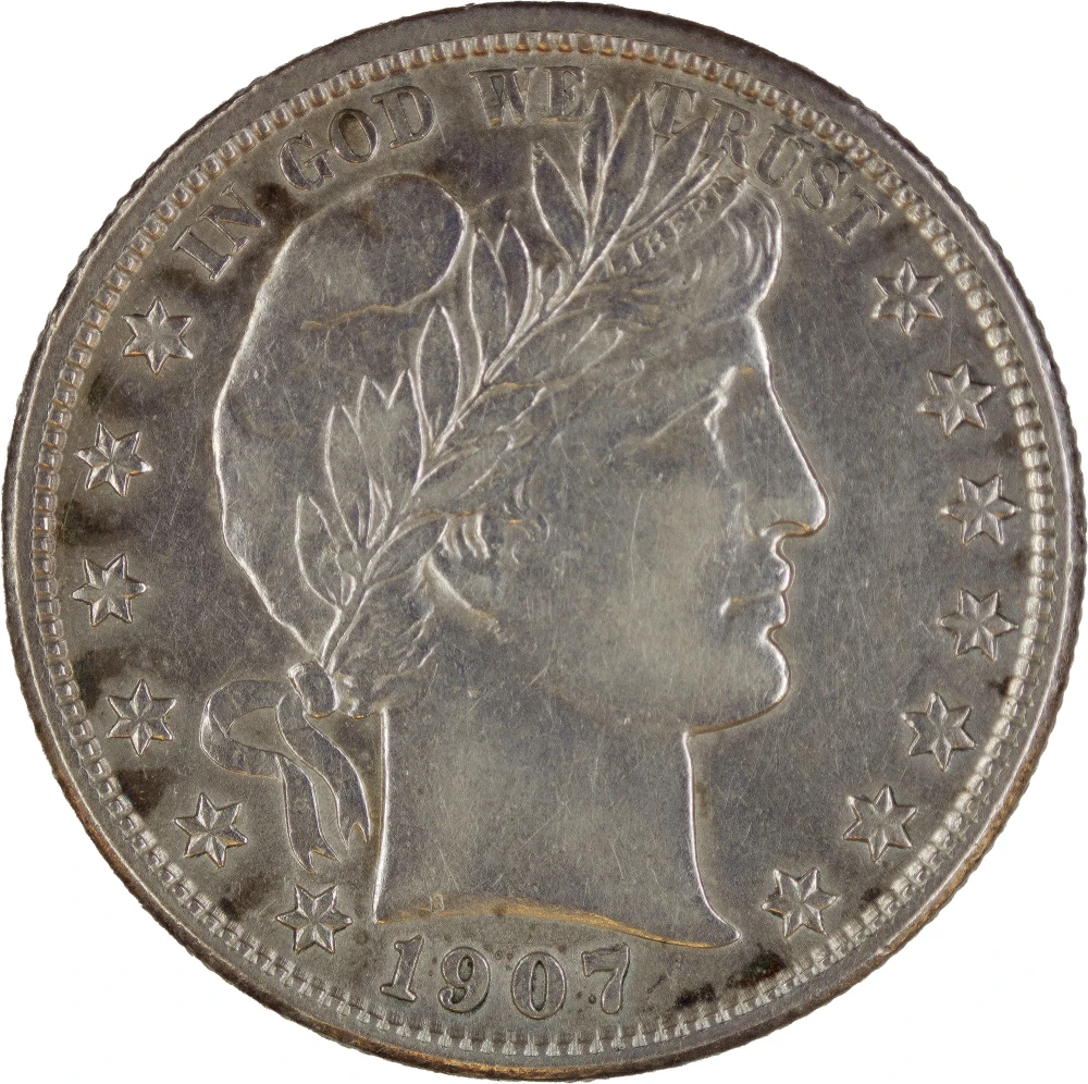 AU-50 or Finer Details 1907-S Half Dollar