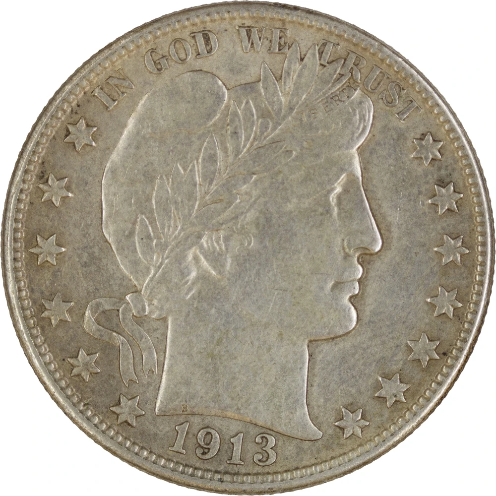 AU-50 or Finer 1913-D Half Dollar